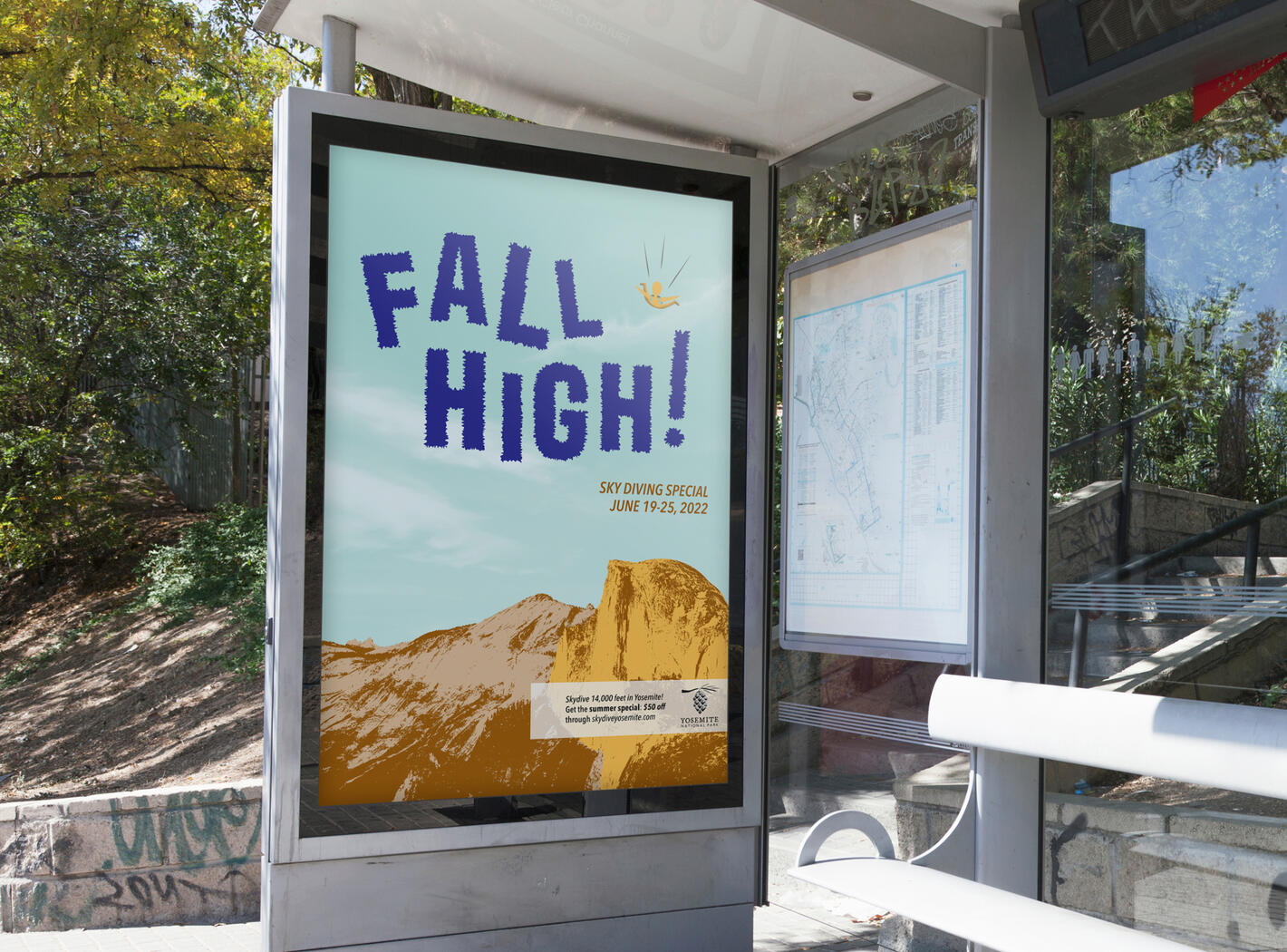 sky diving @ yosemite